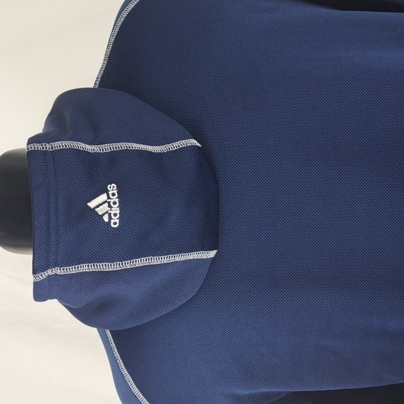 Adidas Notre Dame Universty embroidered blue & gold SM pullover colligate hoodie - Picture 5 of 7